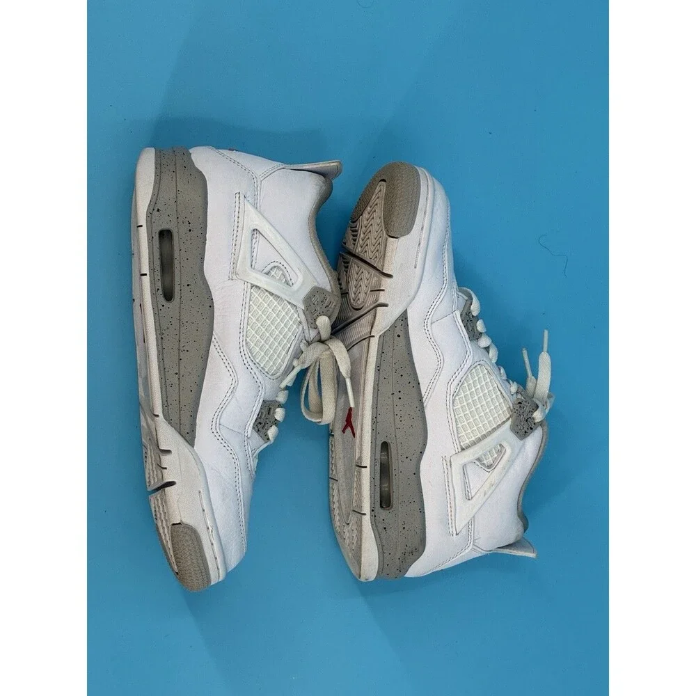 2021 Air Jordan 4 Retro White Oreo Size 6.5Y (womens 8) DJ4699 100 Clean